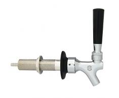 PERA Draft Bier Keg Wasserhahn mit 4–1/5,1 cm 127 mm Schaft Kit mit schwarzem Griff