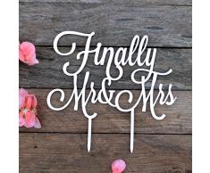 Hochzeit Tortenaufsatz Endlich Herr und Frau, Tortenaufsatz Hochzeit, MR & MRS, Endlich Tortenaufsatz, Jahrestag, Kuchen dekorieren, Arztausstattung, Gold Silber Schwarz Weiß Spiegel width 6 weiß