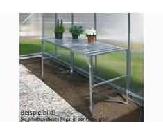 Tisch 1 Platte aus Aluminium, lackiert, Tannengrün, L 120 x 54 x H. 76 cm