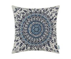 Kissenbezüge, Kissenhülle CaliTime 1 Stück Kissen Werfen Kissen Abdeckungen Fälle Schutz Muscheln zum Couch Sofa Schlafzimmer Zuhause Weihnachten Dekor (45cm x 45cm)