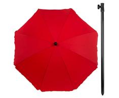 Aktive Sonnenschirm UV-Filter 240 cm Durchmesser Farbe Rot (Colorbaby 85305)