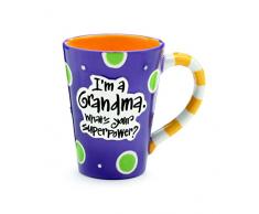 Burton 9716068 Kaffeebecher Im A Grandma, Whats Your Super Power, 340 ml, Violett