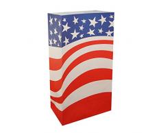 Lumabase 45712 12 Zählen Americana feuerbeständig Lichtertüte Luminaria Taschen