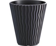 zanvic Blumentopf Sand 400, Maße 39 x 43,6 cm, anthrazit, 39 x 39 x 43,6 cm, za372