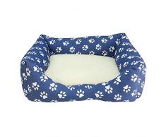 ARQUIVET 29136 Bett, Fußabdruck, Blau, 60 x 55 x 18 cm