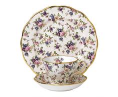 Royal Albert 100 Years 1900 Teetasse, Untertasse und Teller, 20,3 cm, mehrfarbig, 3-teilig Teetasse, Untertasse, Teller 8 GERMAN CHINTZ