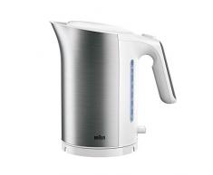 Braun Household Braun IDCollection Wasserkocher WK 5115 WH – mit Schnellkochsystem & Warmhaltefunktion, 5 Temperaturstufen für Tee, 1,7 L Füllmenge, 3000 W, Weiß/Edelstahl, Kunststoff, 1.7 liters