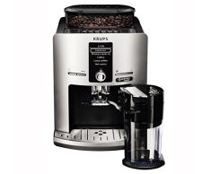 Krups LattEspress Quattro Force EA82FE Kaffeevollautomat (1450 Watt, 1,7 Liter, One-Touch Funktion, Milchbehälter, 15 bar) silber