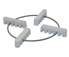 WAGNER Pflanzenroller - TOF-TRÄGER - Kunststoff, grau, 12 x 12 x 2 cm, 50 kg - 20080011