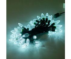 Christmas Workshop 75570 50 batteriebetrieben LED Berry Chaser Lichter mit Zeitschaltuhr, transparent weiß