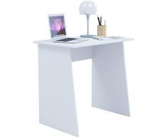 VCM Schreibtisch Computertisch Arbeitstisch Büromöbel PC Laptop Tisch Möbel Weià 74 x 80 x 50 cm Masola Mini