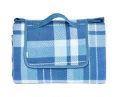 AmazonBasics - Picknickdecke, campingdecke mit wasserdichter Unterseite, 175 x 200 cm