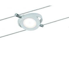 Paulmann 501.11 Seilsystem RoundMac Single Erweiterung Tageslichtweià 1x4W Weià matt Dimmbar Tunable white LED 50111 Seilleuchte Hängeleuchte