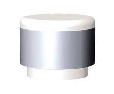 Original Fiskars Ersatz-Aufsatz mit Metallring für Dreh-Spaltkeil SAFE-T und Spalthammer SAFE-T X39, Weiß/Silber, 1001616