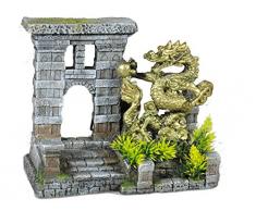 Nobby Aqua Ornaments TOR MIT DRACHE MIT PFLANZEN 21,5 x 11,0 x 18,5 cm