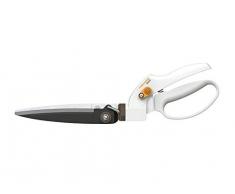 Fiskars Rasenkantenschere GS41 für Form- und Rückschnitt von Rasen und Hecken, Länge: 35,5 cm, Gewicht: 250 g, Weiß/Orange, FiberComp/Hochwertiger Stahl, Light, 1026917