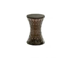 Kartell Stone Hocker, Bambus, fume, 30 x 45 x 30 cm