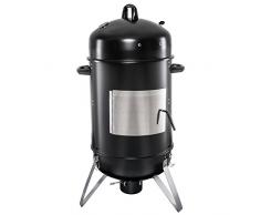 Stylen Cook Stor Holzkohlegrill Smoker, Schwarz, XL