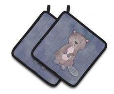 Caroline s Treasures bb7392pthd Beaver Watercolor verziert Topflappen, 19,1 cm H x 19,1 cm W, multicolor