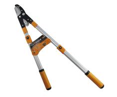 Hoteche 706719 Astschere mit 2 Händen, Teleskop, Aluminium, Orange