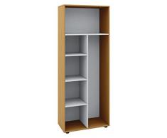 VCM Schrank Universal Staubsauger Besenschrank Mehrzweckschrank Putzschrank Holz buche 178 x 70 x 40 cm Vandol