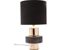 Kare 35030 Design Tischleuchte Creation Ring, groÃe Tischlampe, Stehleuchte, Stehlampe, Nachttischlampe, (H/B/T) 55x30x30cm, Schwarz-Gold
