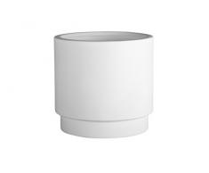 Hobby Flower Basic Blumentopf rund mit Selbstbewässerung 60 x 50 cm weiß