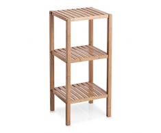 Zeller 13574 Standregal m. 3 Böden, Bamboo, ca. 37 x 33 x 80 cm