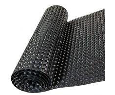 Windhager Noppenfolie für Hochbeete ohne Weichmacher, TÜV-Zertifiziert (Schadstoffgeprüft), Grundmauerschutz, Noppenbahn in Schwerer Gärtnerqualität, 0,9 x 6,5m, 500g/m², HDPE, schwarz, 06960