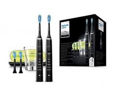Philips Sonicare Diamond Clean HX9354/38 Elektrische Zahnbürste, Polycarbonate, Schwarz, Limette