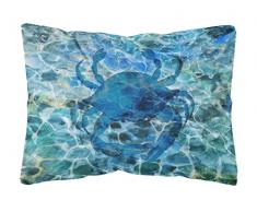Caroline s Treasures bb5369pw1216 blau Krabbe unter Wasser Canvas Stoff Dekoratives Kissen, 12hx16 W, Multicolor