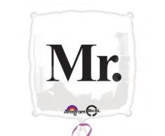 amscan Folienballon Mr, weiß
