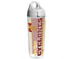 Tervis Iowa State College Pride Wasserflasche mit grauem Deckel, 680 ml, transparent – 1220509