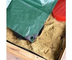 Sandkasten Abdeckplane Plane Abdeckung 150x150cm schützt vor Schmutz und ist wasserundurchlässig