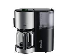 Braun Household Braun IDCollection Kaffeemaschine KF 5105 BK – Filterkaffeemaschine, mit AromaSelect & 10 Tassen Thermoskanne, perfekter Genuss, 1000 W, Schwarz/Edelstahl, Kunststoff