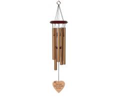 Chimesofyourlife One Love Windspiel One Love-Heart-19-Bronze, 48,3 cm, bronzefarben