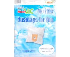mistervac MV 616 / Staubsaugerbeutel Vlies 5-lagig / Vorteilspack 30 Tüten + 6 Filter / für Bosch BBS Typen E, F, D, H Siemens VS Typen E, F, D, H