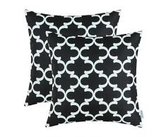 CaliTime Kissenbezüge, Kissenhülle 2 Stück Kissen Werfen Kissen Abdeckungen Fälle Schutz Muscheln zum Couch Sofa Schlafzimmer Zuhause Weihnachten Dekor (45cm x 45cm)