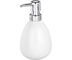WENKO Seifenspender Polaris - FlÃ¼ssigseifen-Spender, SpÃ¼lmittel-Spender FassungsvermÃ¶gen: 0,39 l, Keramik, 9,5 x 16 x 9 cm, weiÃ