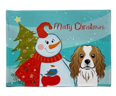 Caroline s Treasures bb1844plmt Schneemann mit Cavalier Spaniel Stoff Tisch-Sets, multicolor