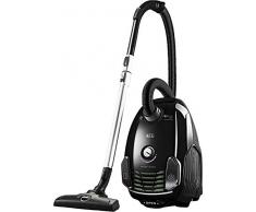 AEG VX6-2-ÖKOX Staubsauger mit Beutel (60% Recyclingmaterial, inkl. Zusatzdüsen, für Hart- und Teppichböden, 9 m Aktionsradius, ergonomischer Handgriff, 800 Watt, neue technische Version) schwarz/grün