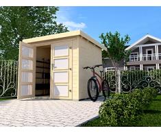 weka Gartenhaus 321 Gr. 1, natur, 19 mm, DT Milchglas