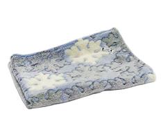 Trilly tutti Brilli Tagesdecke aus Plüsch, Hellblau