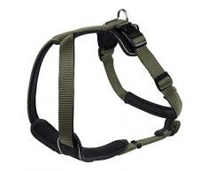HUNTER Neopren Geschirr für Hunde, Nylon, gepolstert mit Neopren, für Sport und Freizeit XS, oliv/schwarz