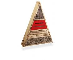 Windhager Insektenhotel TRIGON, Insektenhaus Nistplatz Brutplatz, Schutz für viele nützliche Insekten, mehrfarbig, 9,5 x 36 x 48 cm, 06943