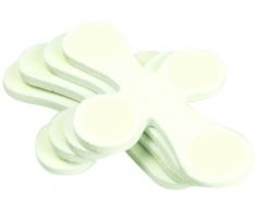 Topcom CP105 Kindersicherung - Schaumstoff Ecken- und Kantenschutz für Tisch- und Möbelecken, 4 Stück, weiß