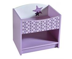 demeyere 299410 Nachttisch FEE, 44,4 x 43,4 x 32,8 cm, rosa