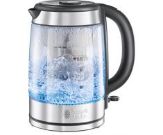 Russell Hobbs Wasserkocher Glas Clarity, integrierter BRITA Wasserfilter, 1,0l + 0,5l Filtereinsatz, 2200W, Beleuchtung, inkl. gratis Filterkartusche, Füllmengenmarkierung, Teekocher 20760-57