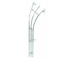 Haku-Möbel 89265 Wandgarderobe 52 x 33 x 184 cm, chrom