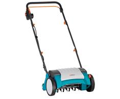Gardena Elektro-Vertikutierer EVC 1000: Rasenlüfter mit Arbeitsbreite 30 cm, 1000 W, Rasenfläche bis 1000 m², Verstellhebel für Arbeitstiefe, teilbares Gestänge, Räder mit Spezialprofil (4068-20)